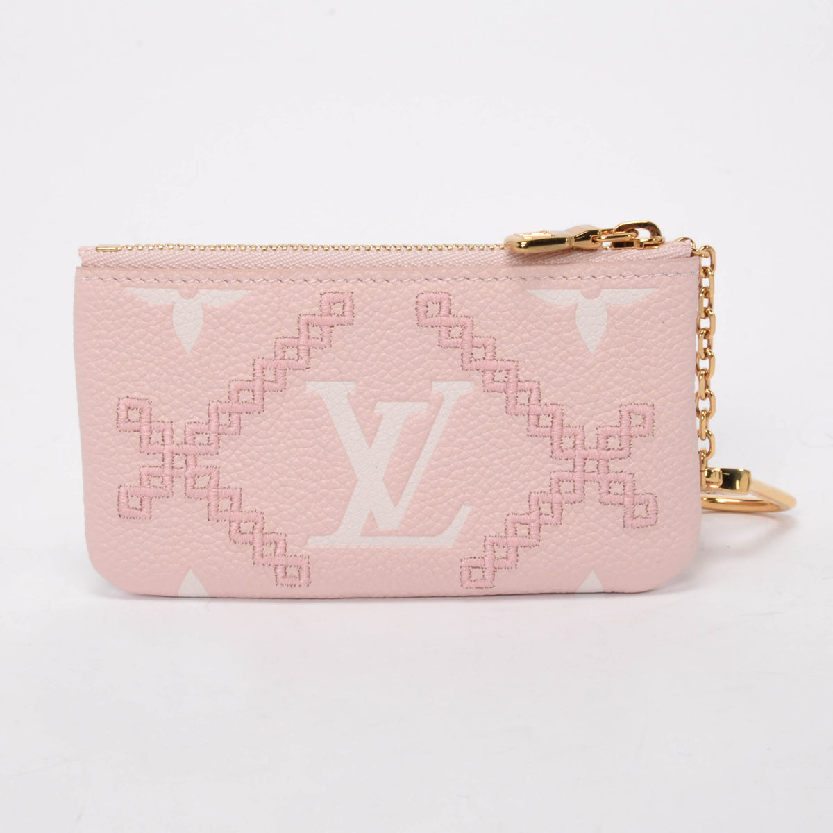 Louis Vuitton Pink Empreinte Monogram Giant Broderies Key Case