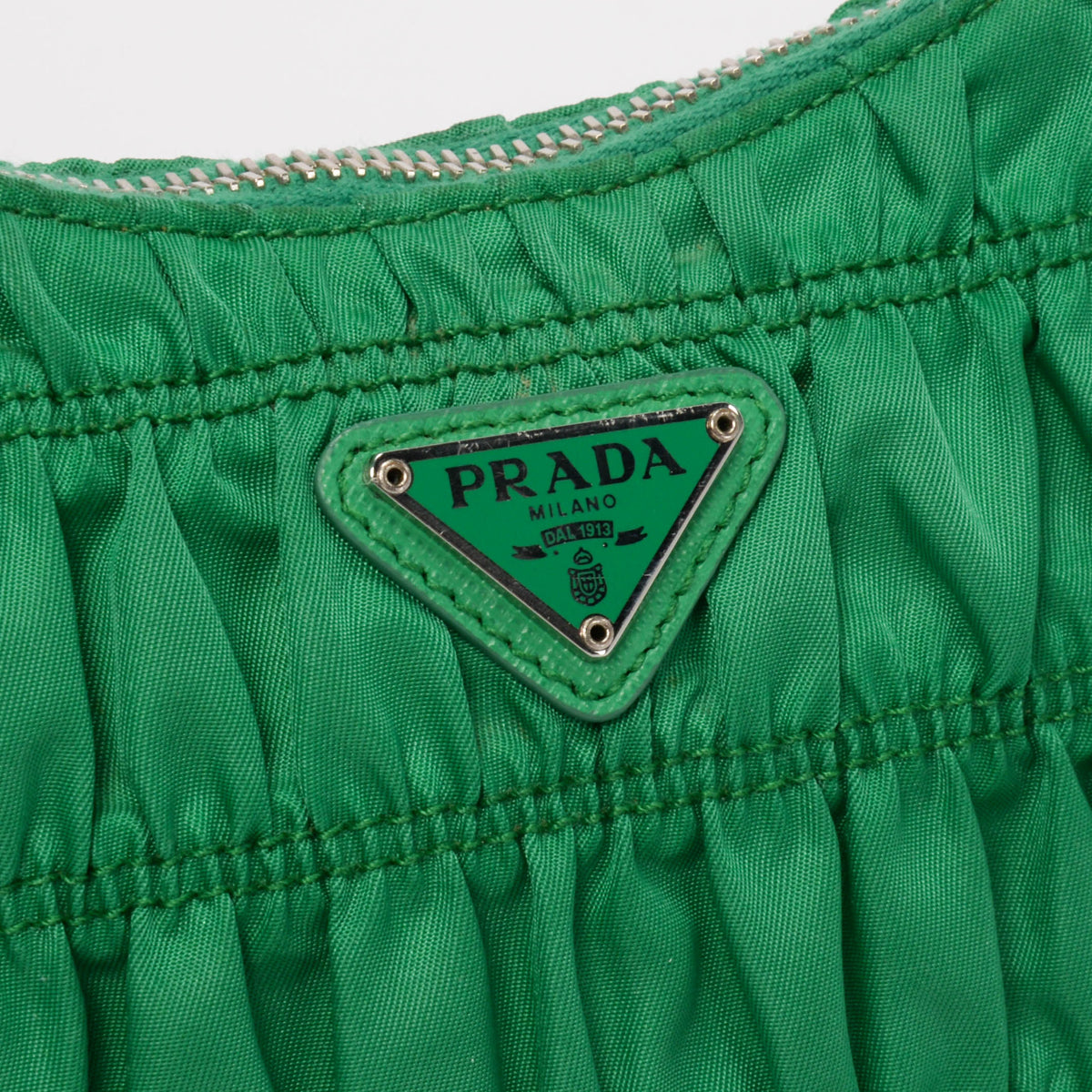 Prada Green Nylon Gaufre Re-Edition 2000 Mini Bag