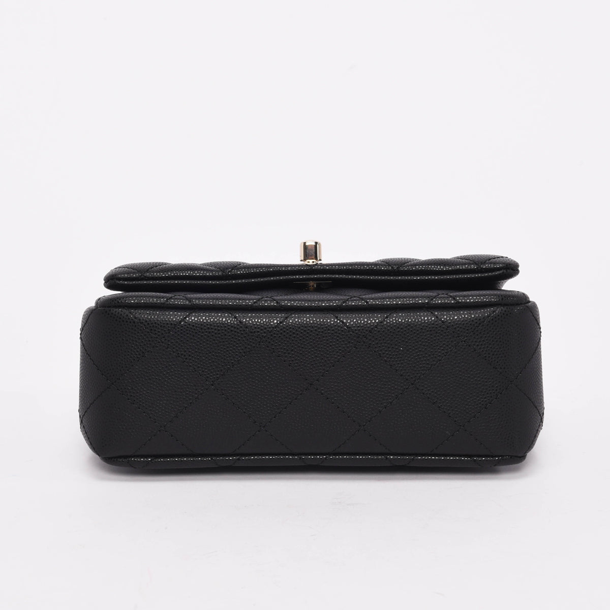 Chanel Black Caviar Coco Crush Mini Top Handle Bag