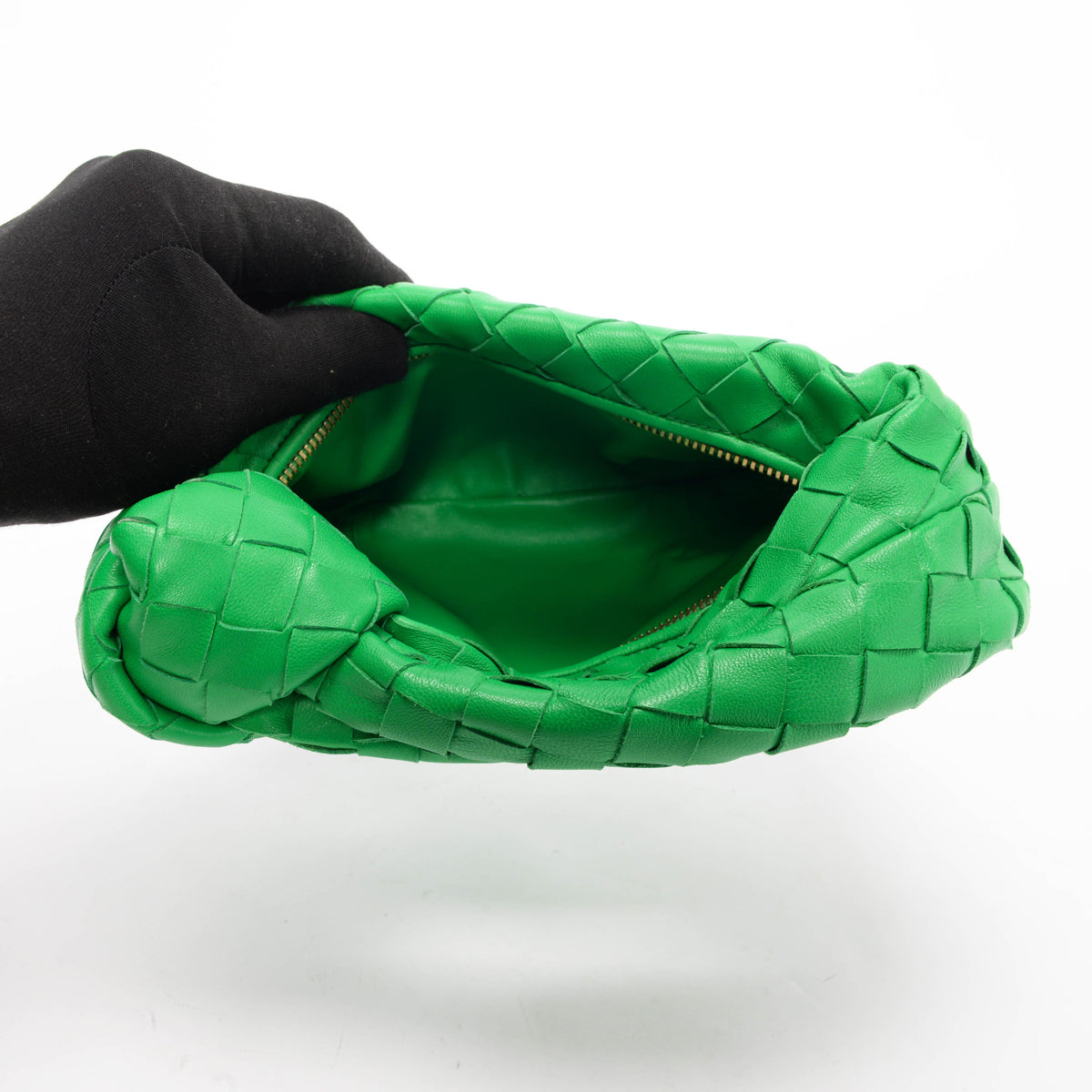 Bottega Veneta Parakeet Green Intrecciato Mini Jodie