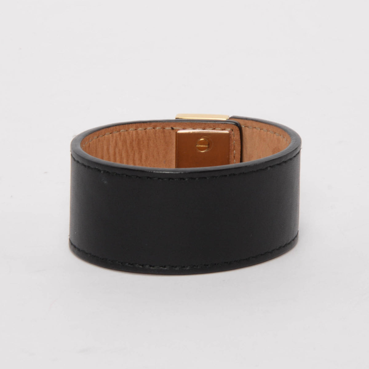 Balenciaga Black Calfskin Le Dix Cuff