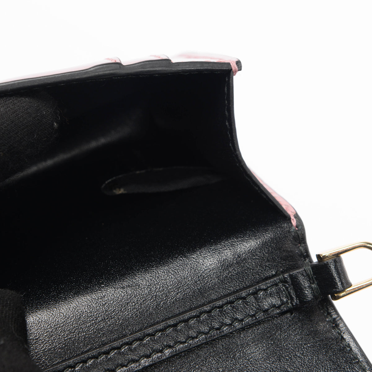 Bulgari Pink Metallic Leather Serpenti Forever Mini Bag Charm
