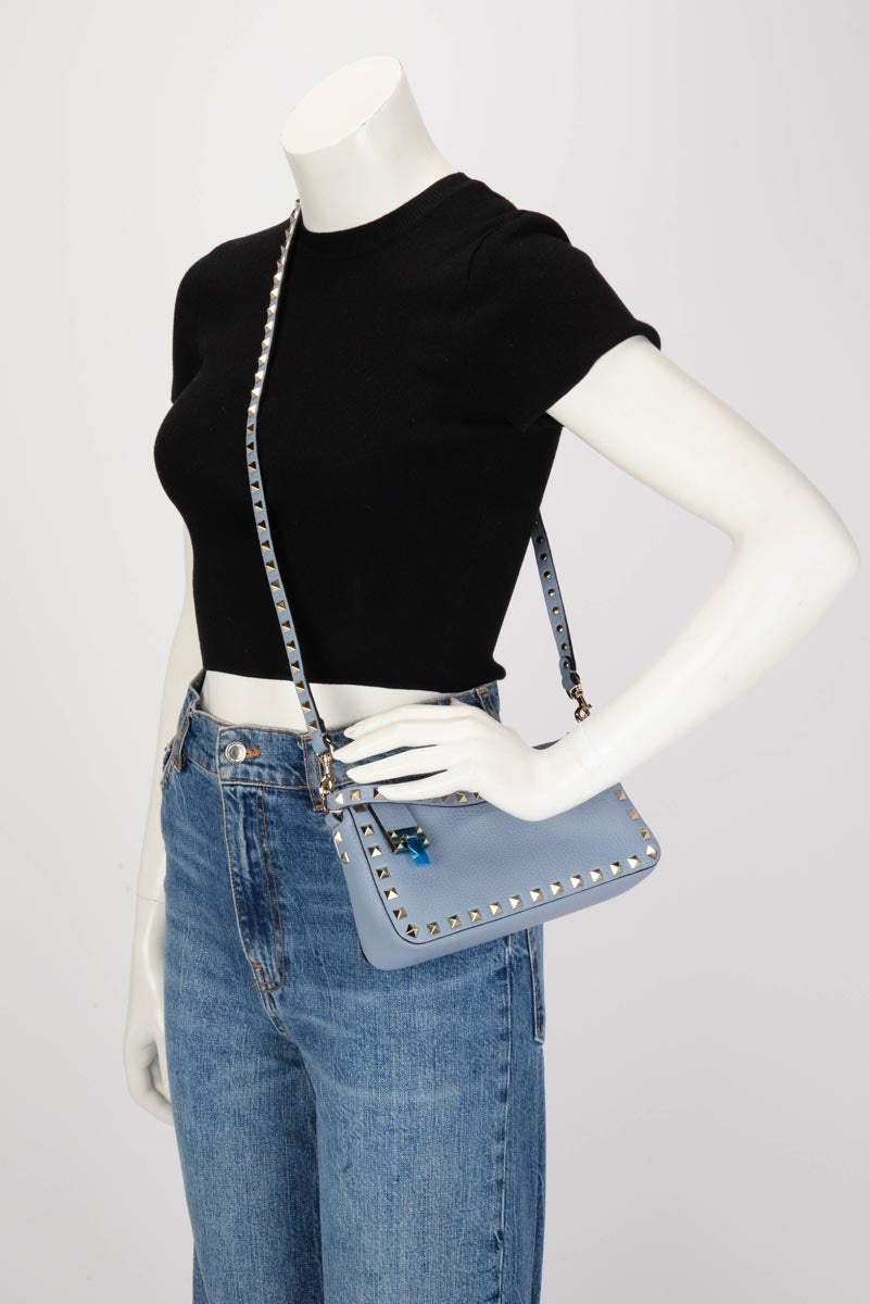 Valentino Niagara Grainy Calfskin Small Cross Body Bag