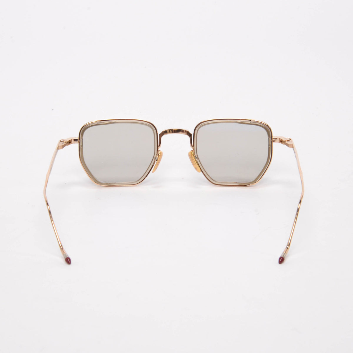 Jacques Marie Mage Gold Atkins D-Frame Sunglasses