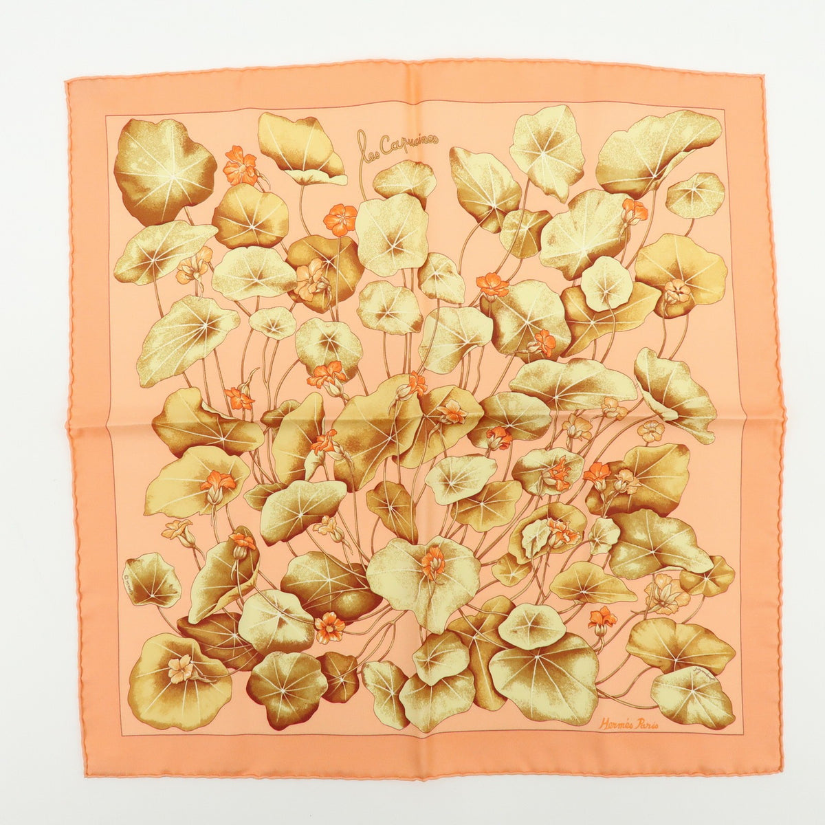 Hermes Les Capucines & Effluves Pocket Square Scarves