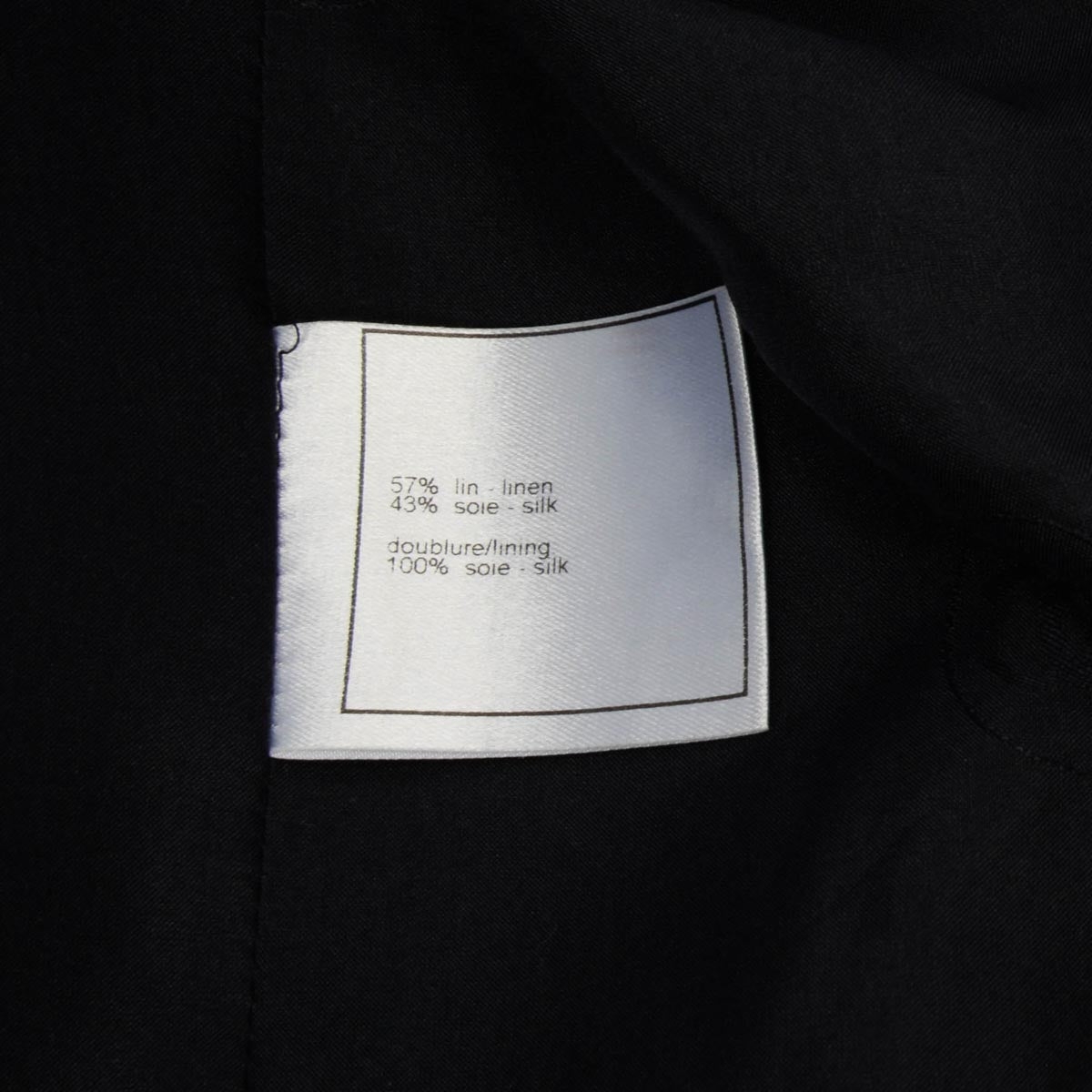 Chanel Navy Herringbone Four-Pocket Open Jacket FR 46