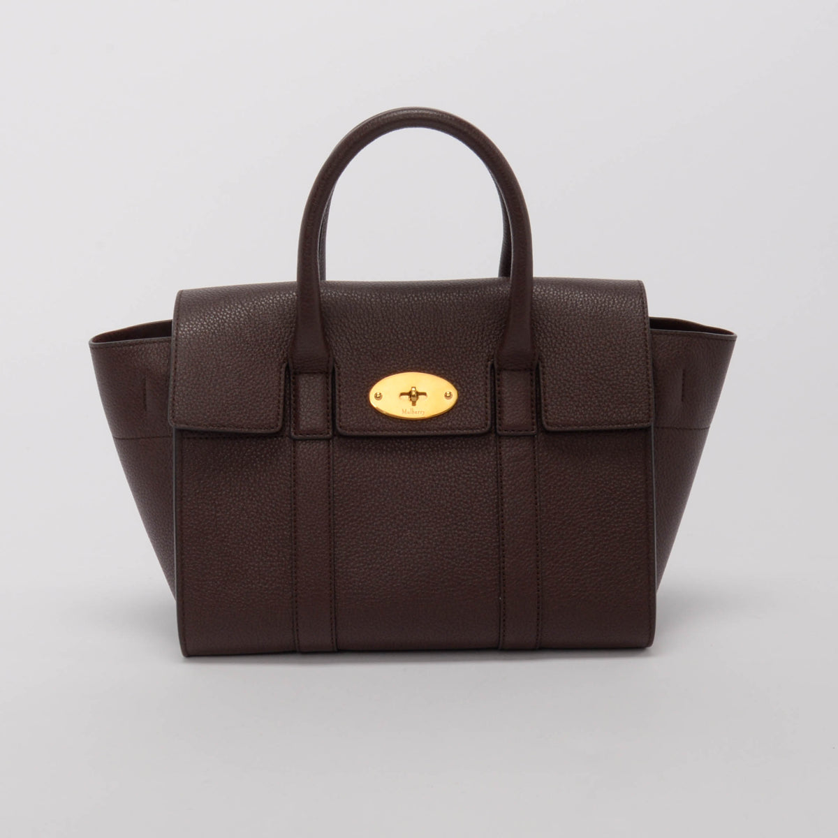 Mulberry Oxblood Classic Grain Small Bayswater With Strap