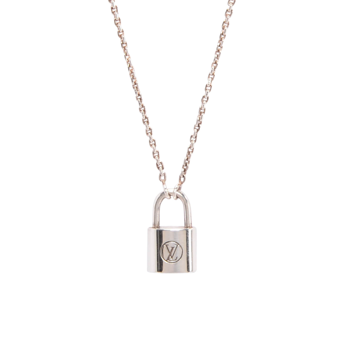 Louis Vuitton Sterling Silver Lockit Pendant