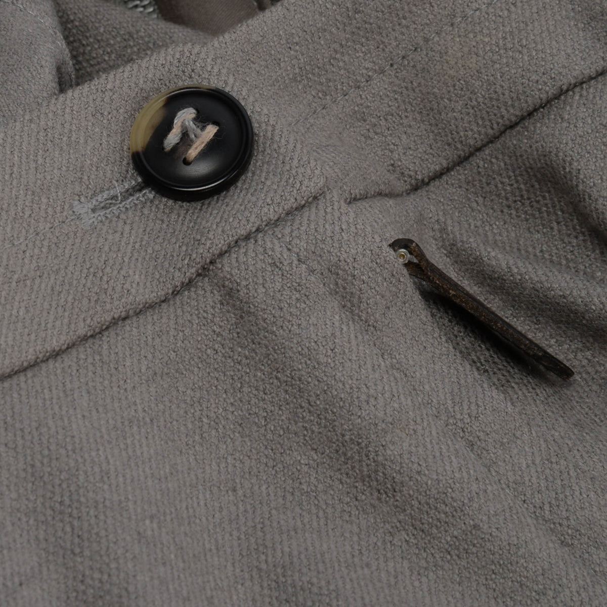 Hermes Grey Cashmere Blend Zip Trim Pants FR 40
