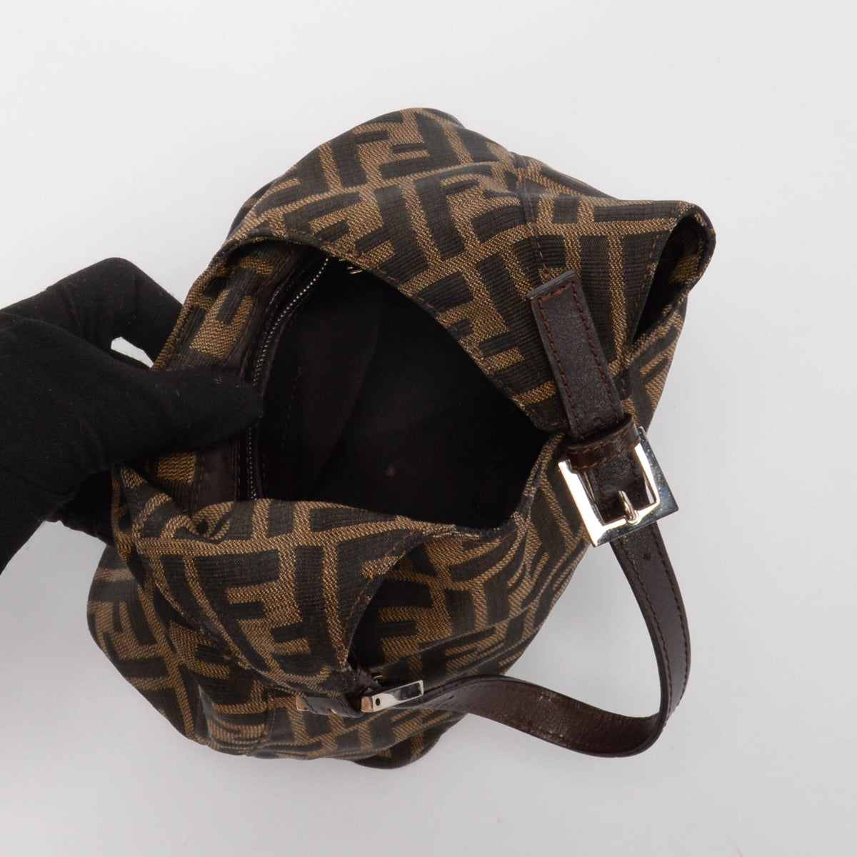 Fendi Tobacco Zucca Hobo Bag
