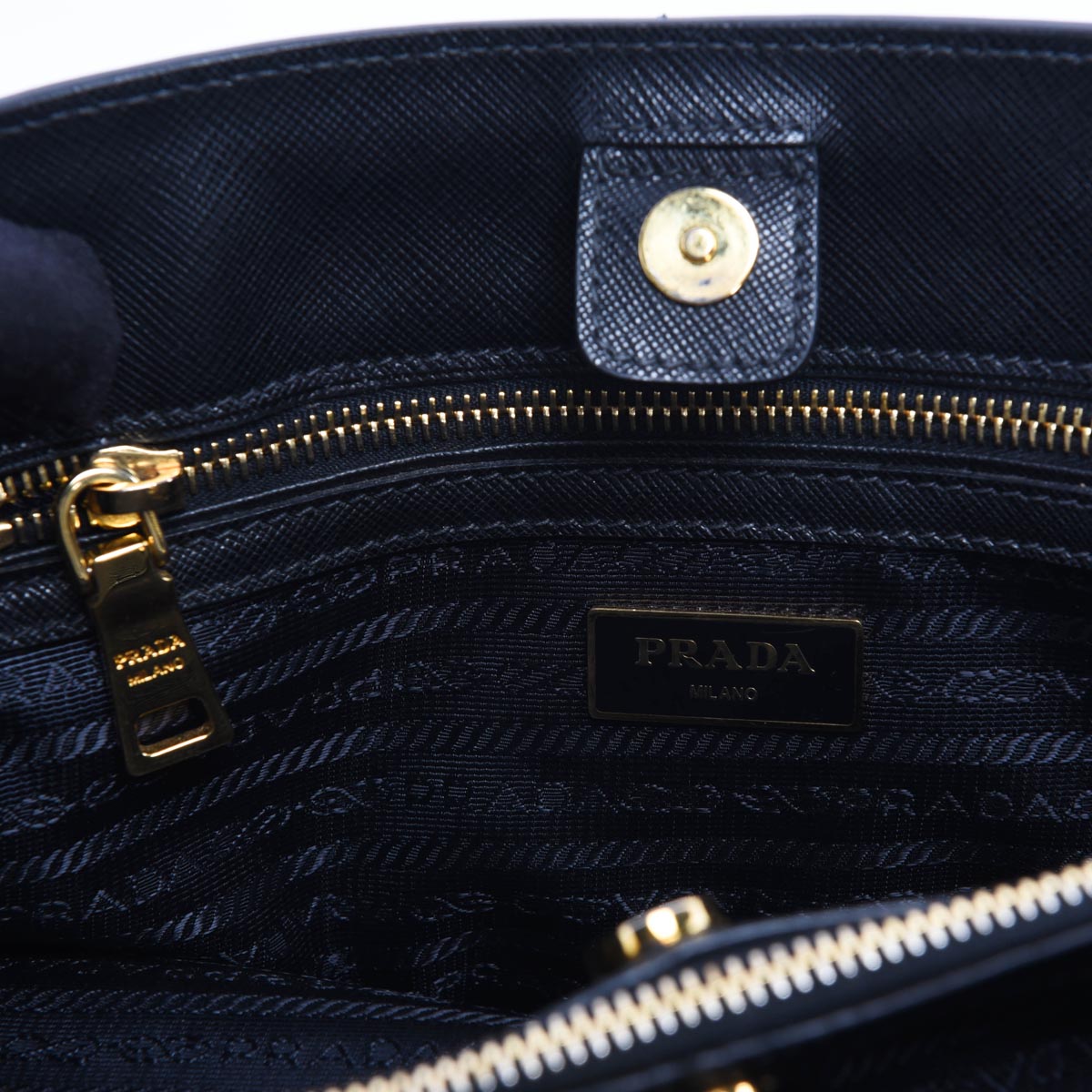 Prada Black Saffiano Lux Medium Galleria Tote