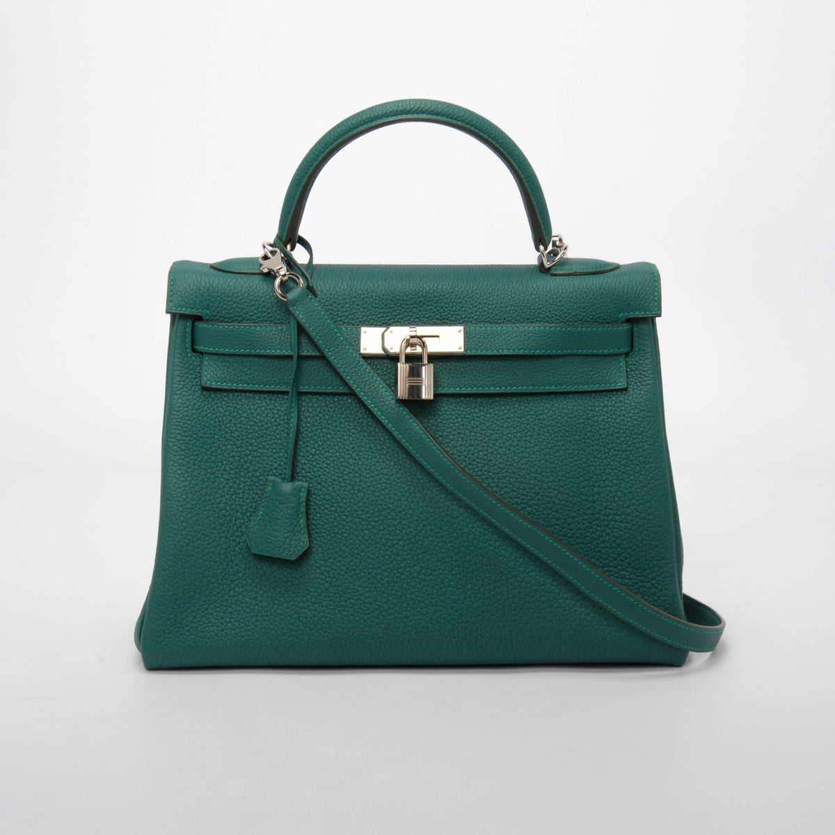 Hermes Malachite Togo Kelly 32 PHW