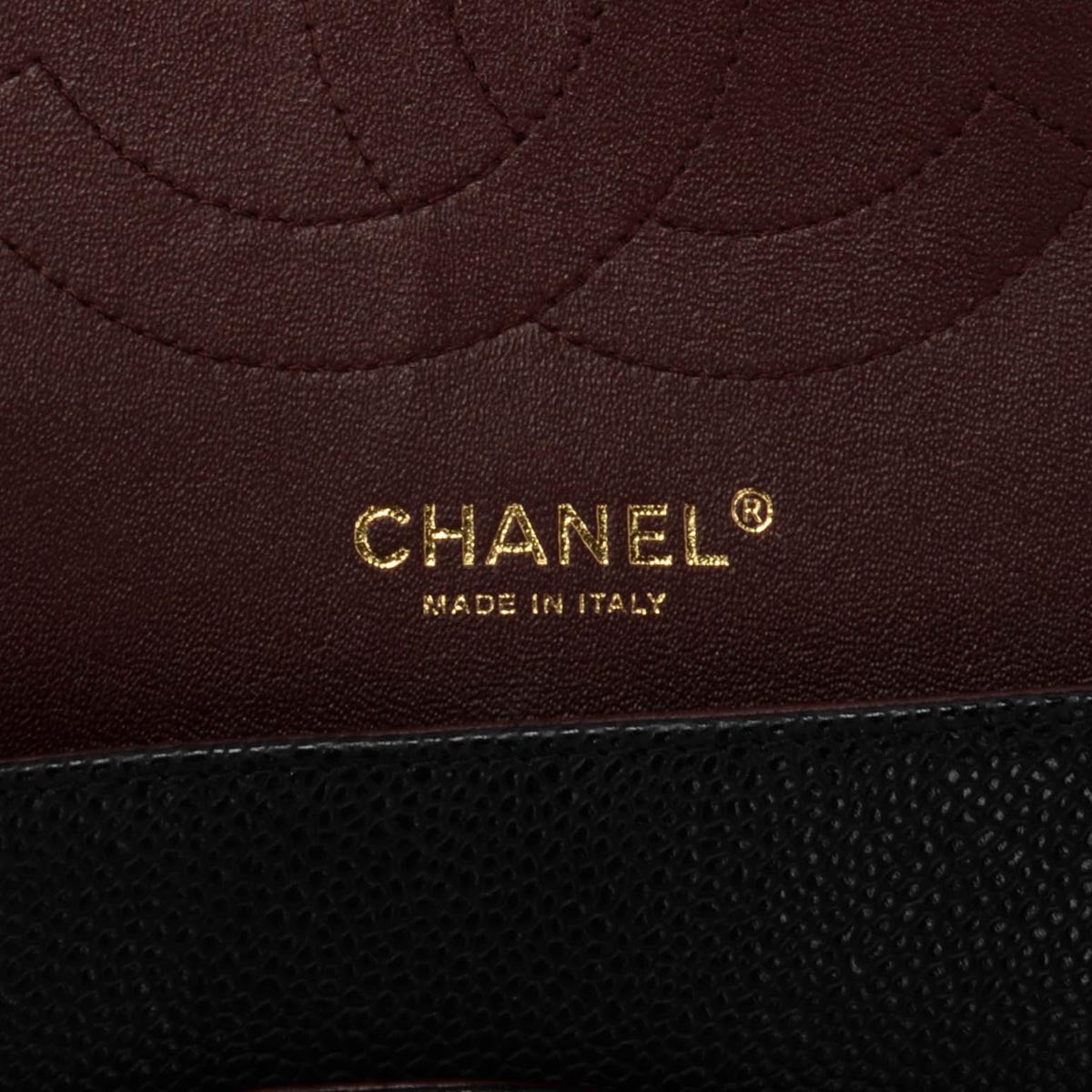 Chanel Black Quilted Caviar Large Classic Flap Bag