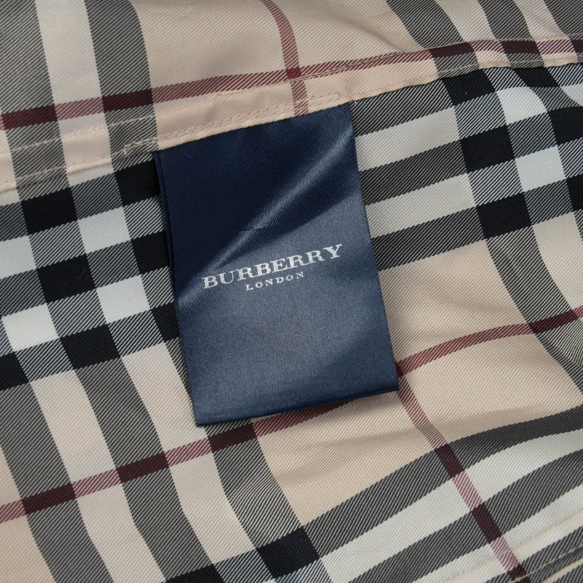 Burberry Vintage Beige Nova Check Nylon Rain Coat XL