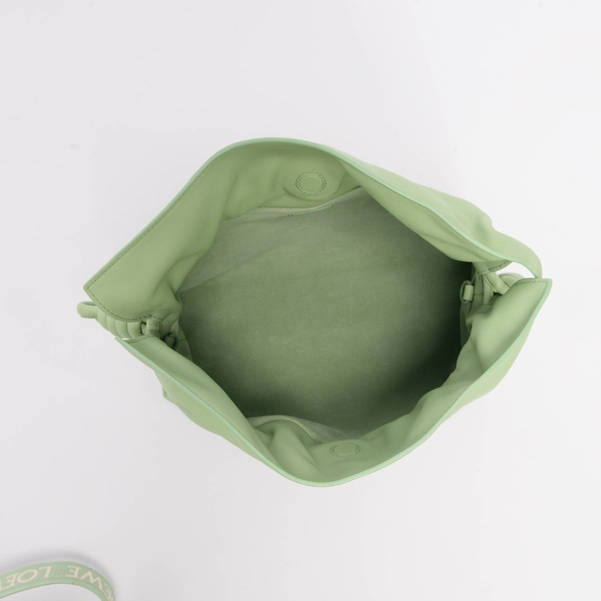 Loewe Mint Green Nappa Medium Monochrome Flamenco Clutch