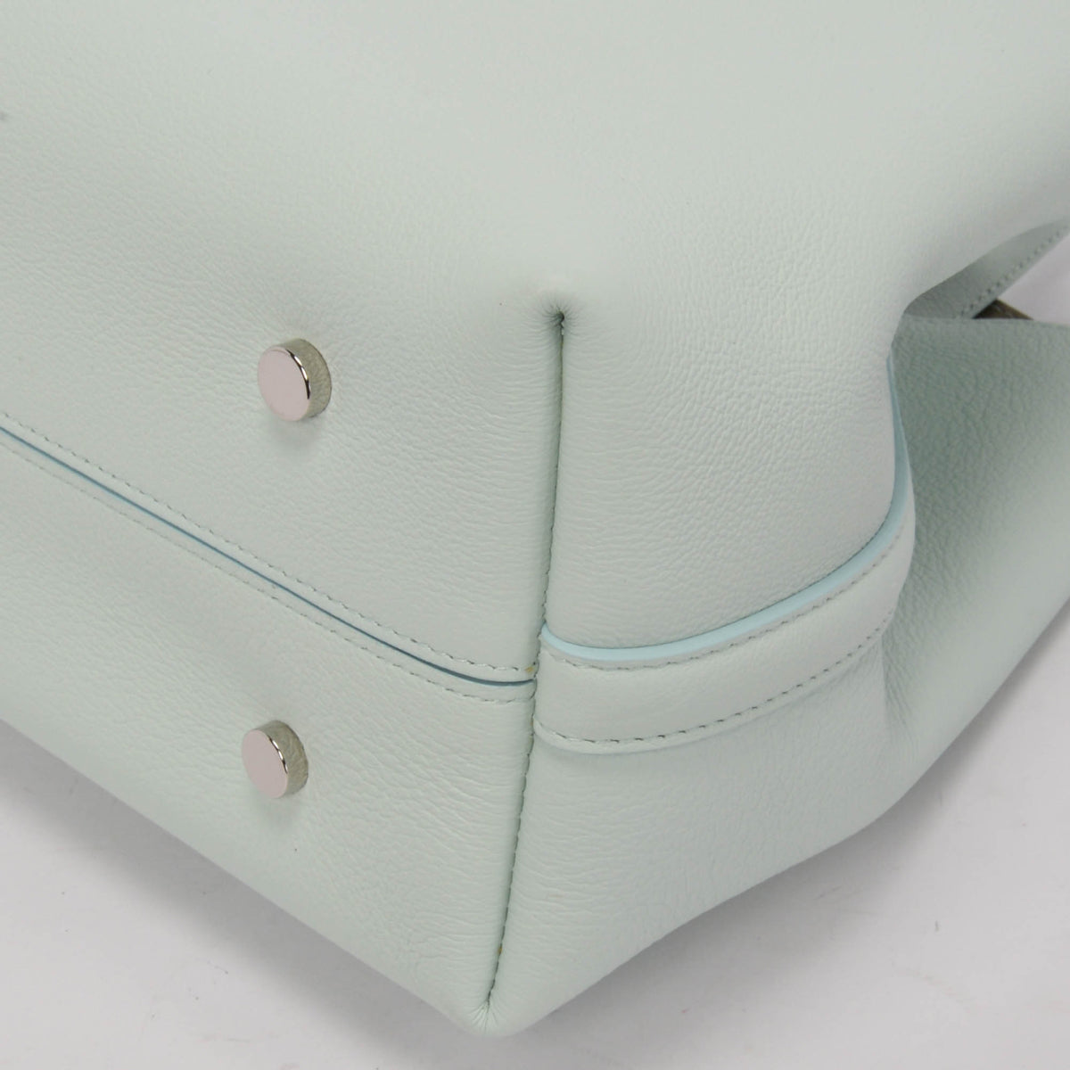 Dior Mint Green Grained Calfskin Bucket Tote