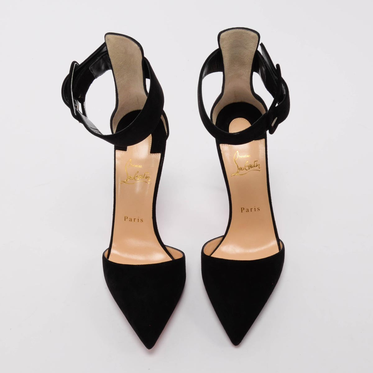 Christian Louboutin Black Suede Harler 100 Pumps 39.5
