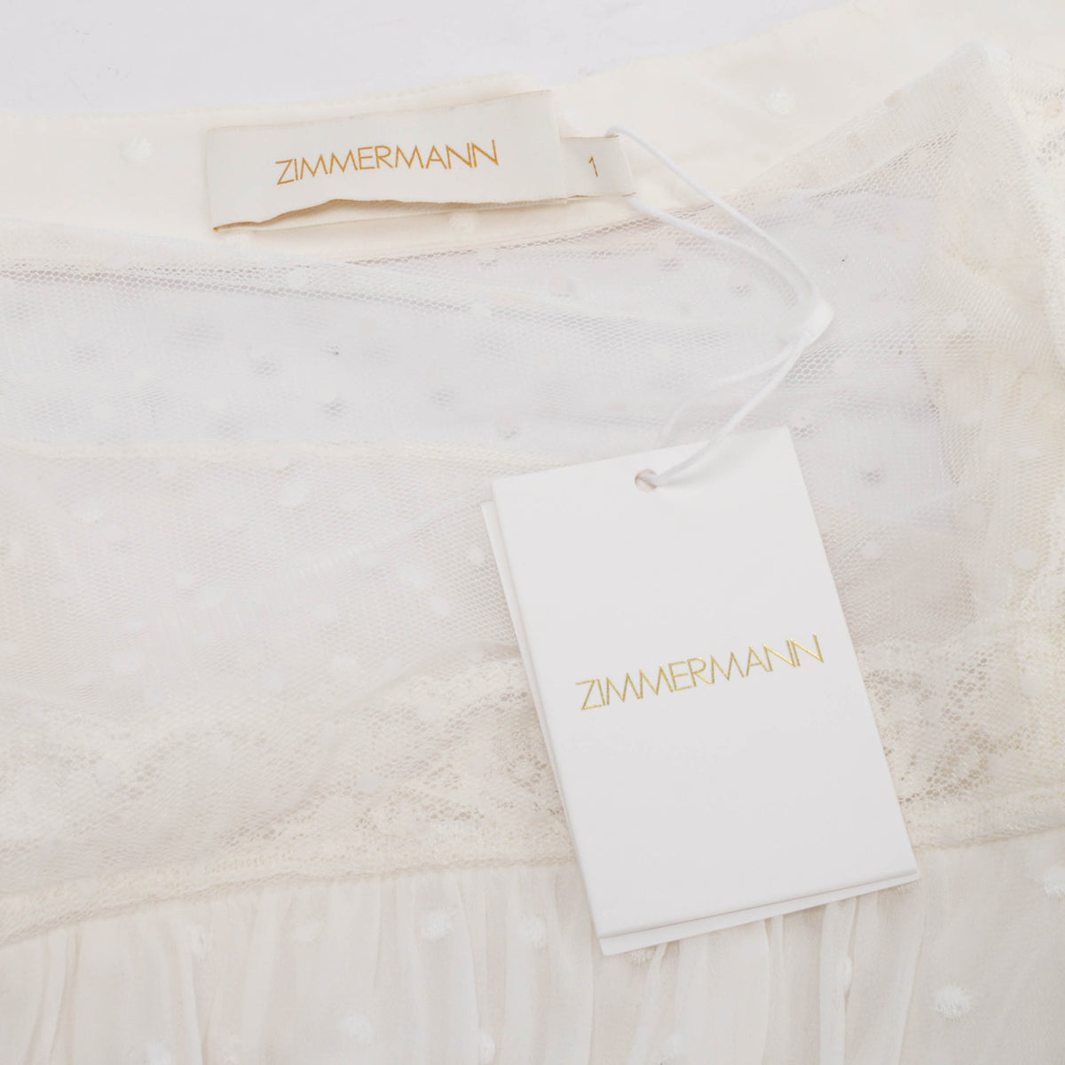 Zimmermann Pearl Moncur Lace Yoke Blouse 1