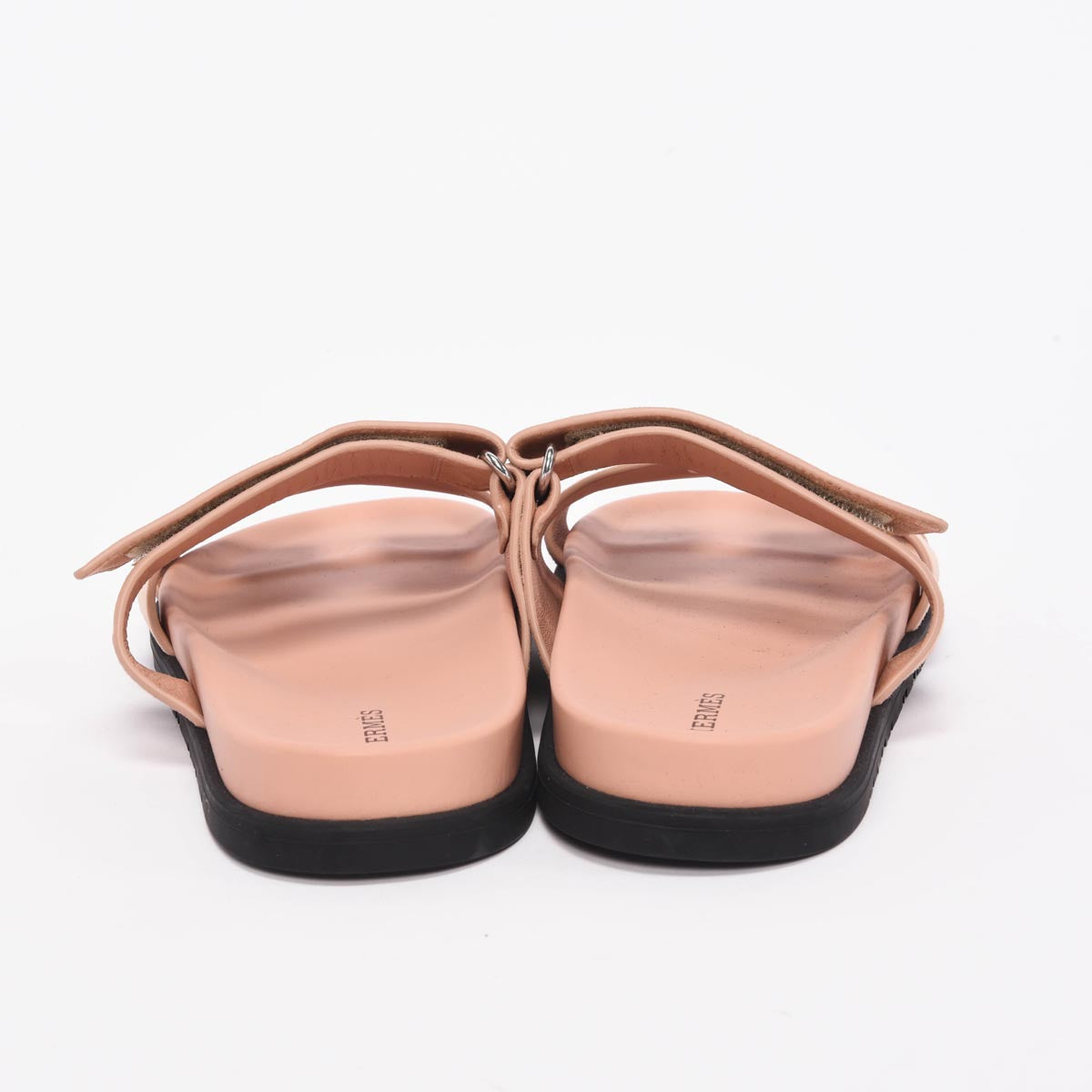 Hermes Nude Suede Chypre Sandals 41