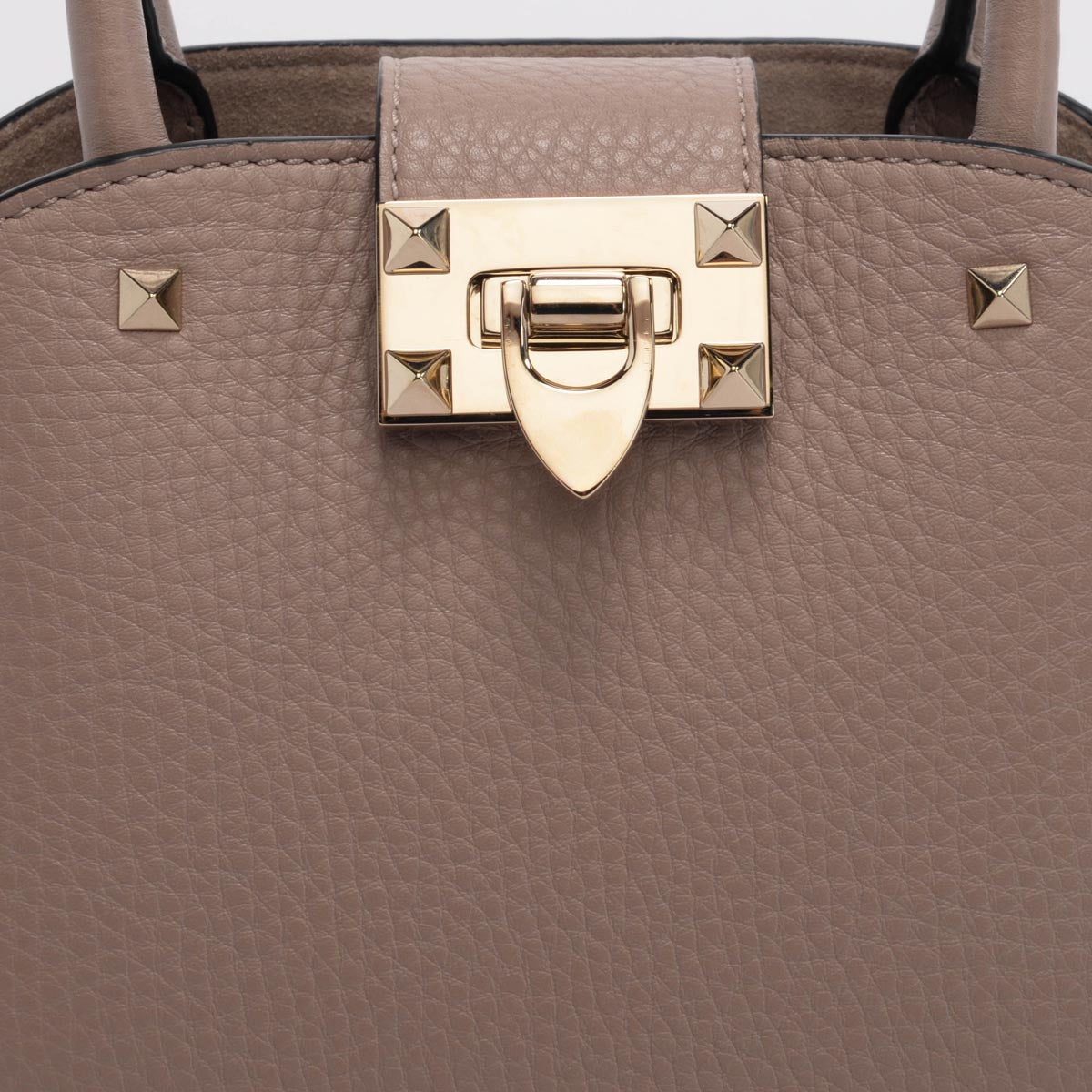 Valentino Poudre Grainy Calfskin Small Rockstud Bag