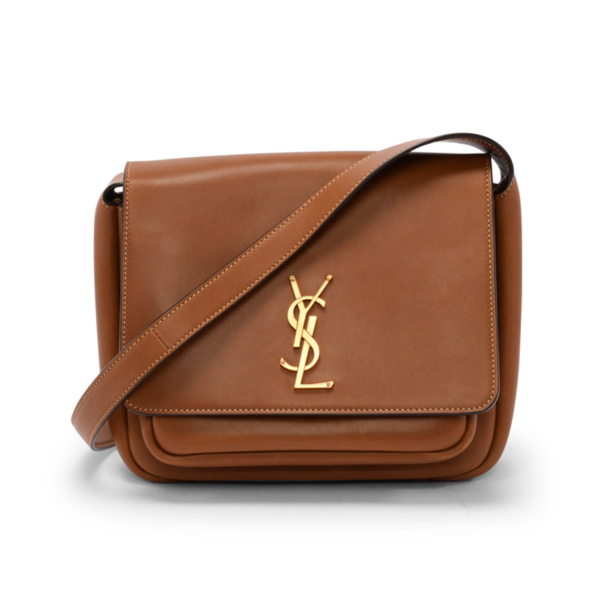 Saint Laurent Brick Vegetable Tanned Calfskin Niki Satchel Bag