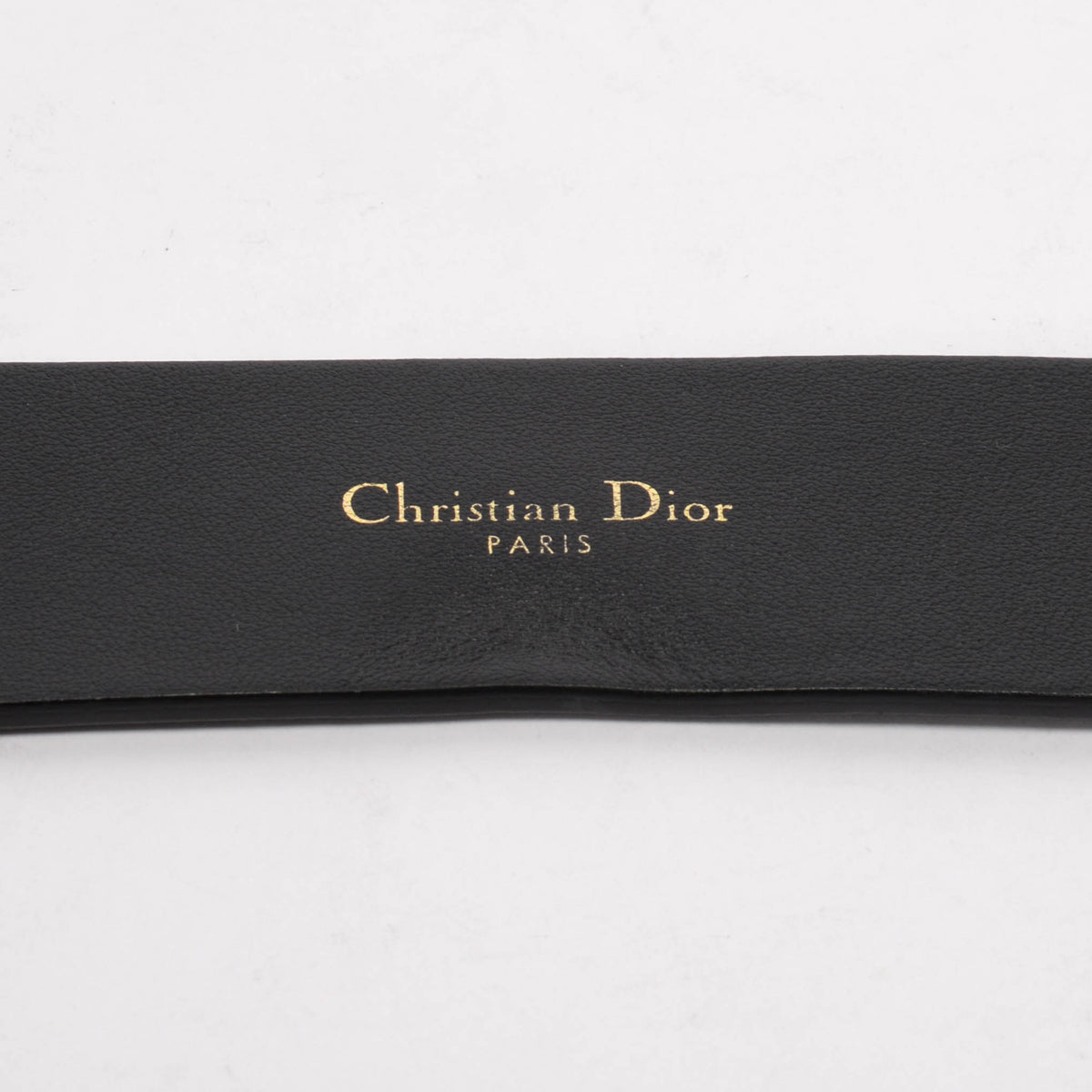 Dior Black Calfskin 30 Montaigne Belt