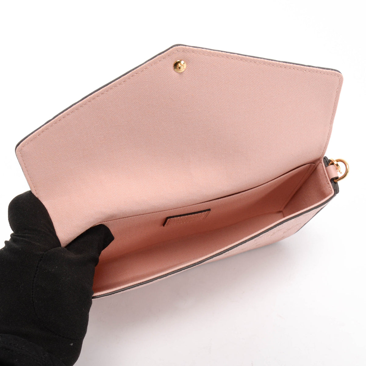 Louis Vuitton Rose Poudre Monogram Empreinte Pochette Felicie