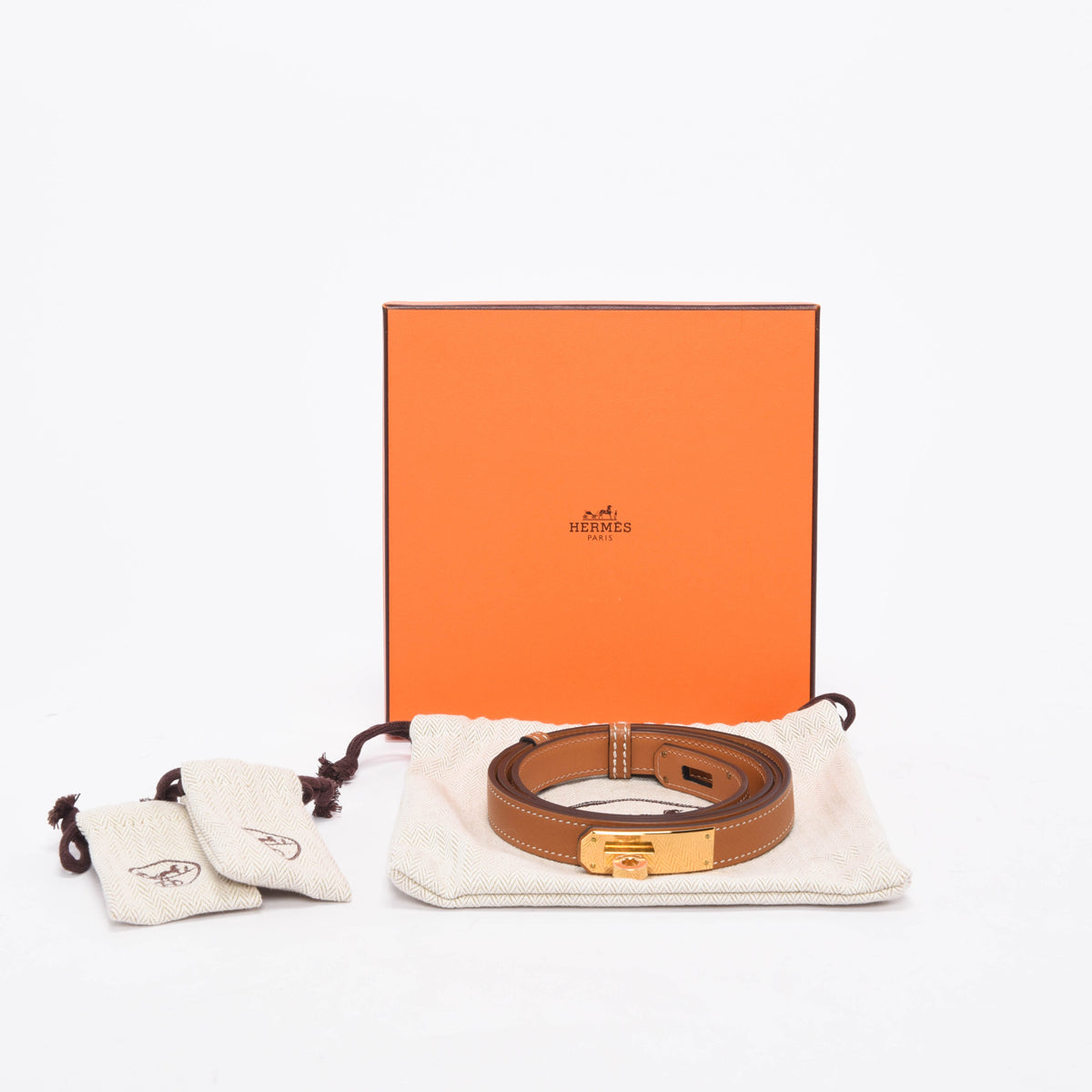 Hermes Gold Epsom Kelly 18 Belt