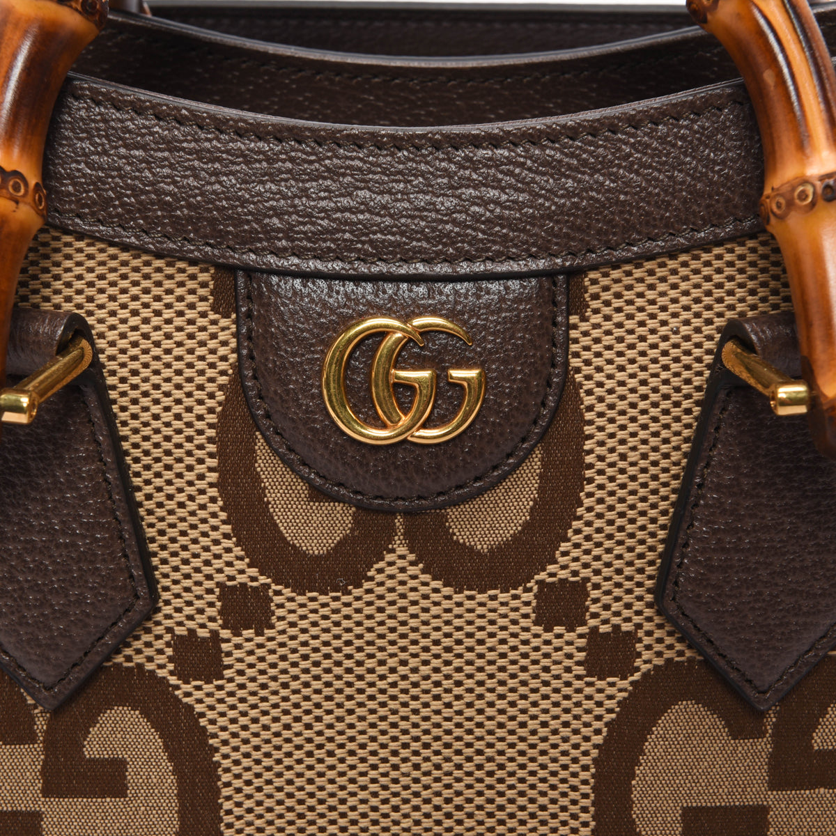 Gucci Brown Jumbo GG Medium Diana Bag