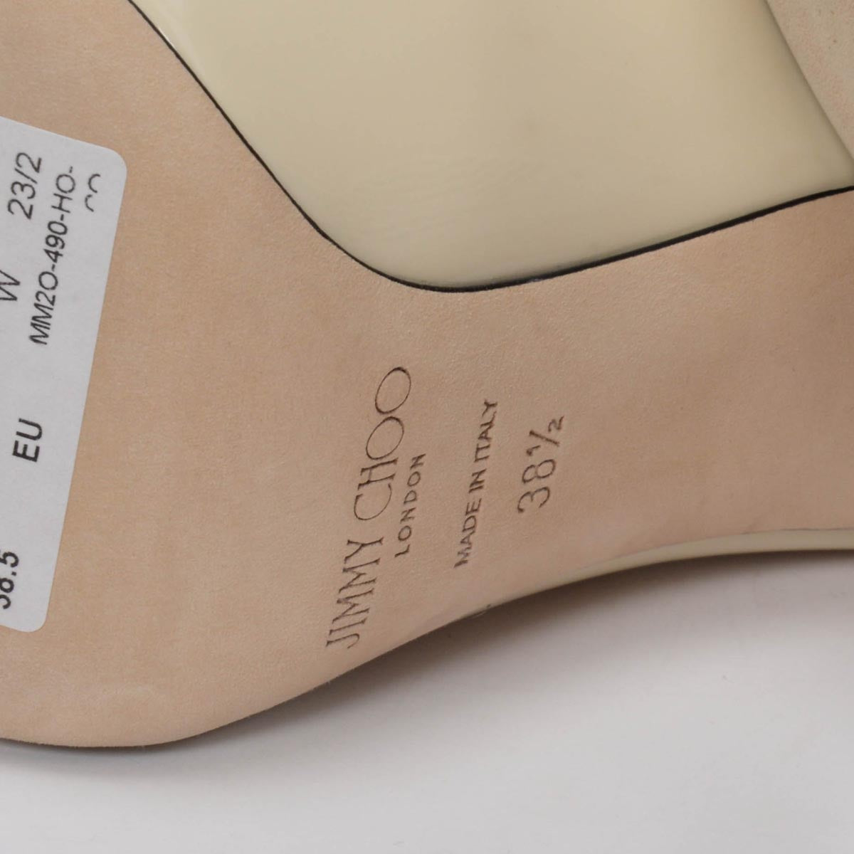 Jimmy Choo Linen Patent Bing Pumps 38.5