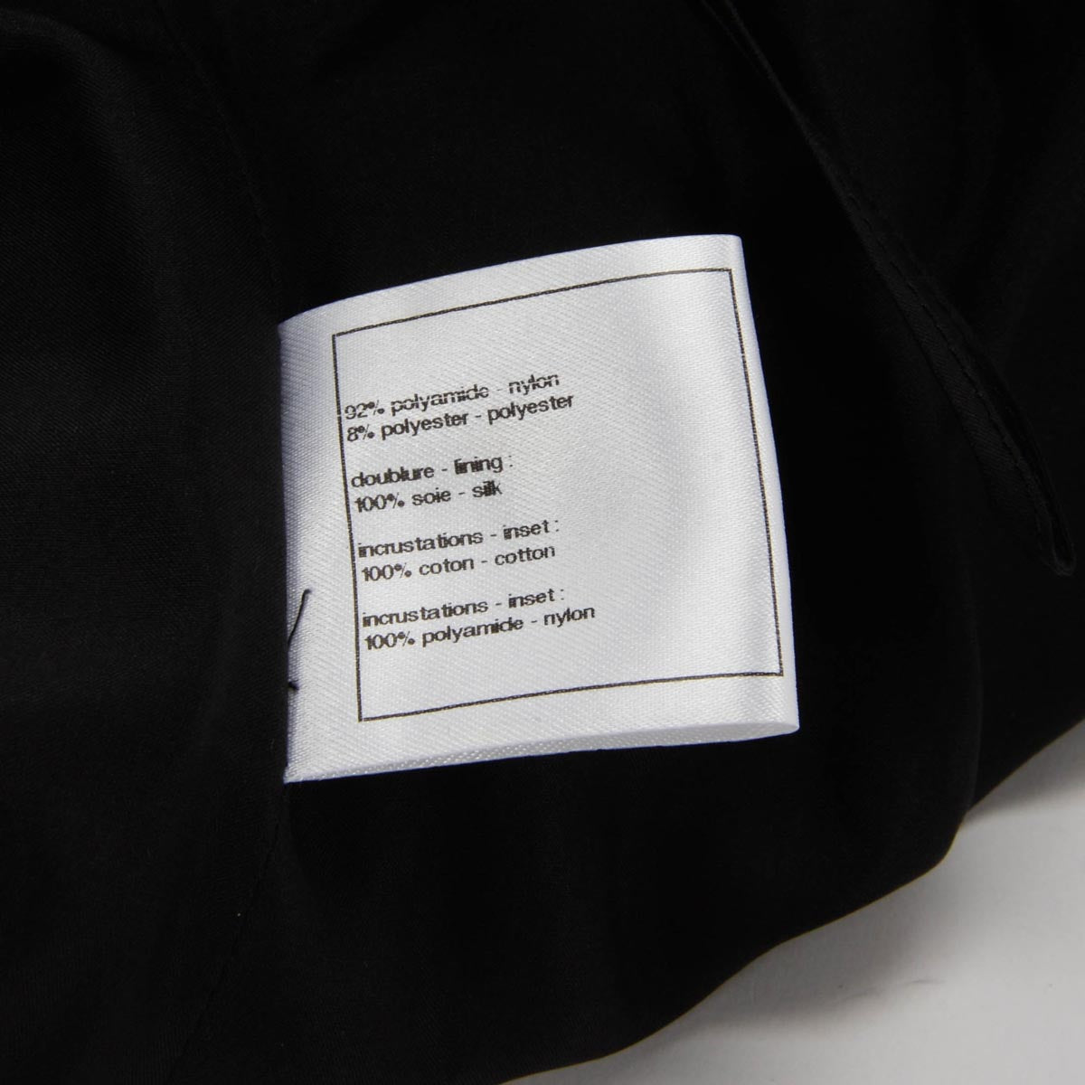 Chanel Black Tweed & Mesh Short Sleeve Dress FR 34
