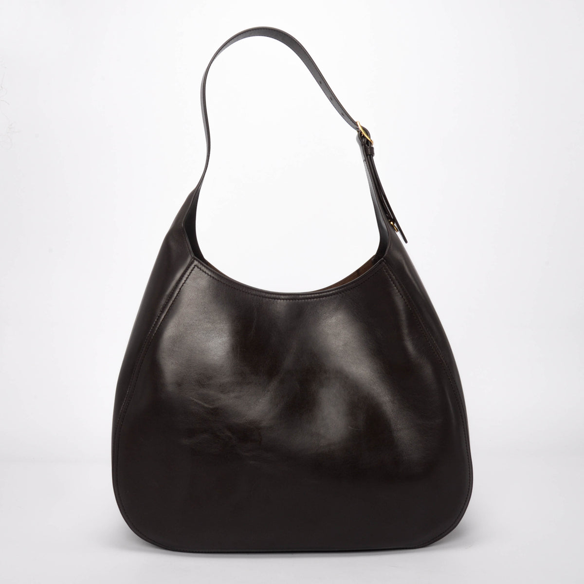 Bally Chocolate Leather Large Althea Hobo Bag