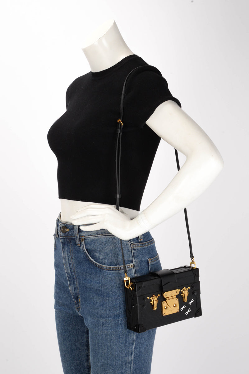 Louis Vuitton Black Epi Leather Petite Malle