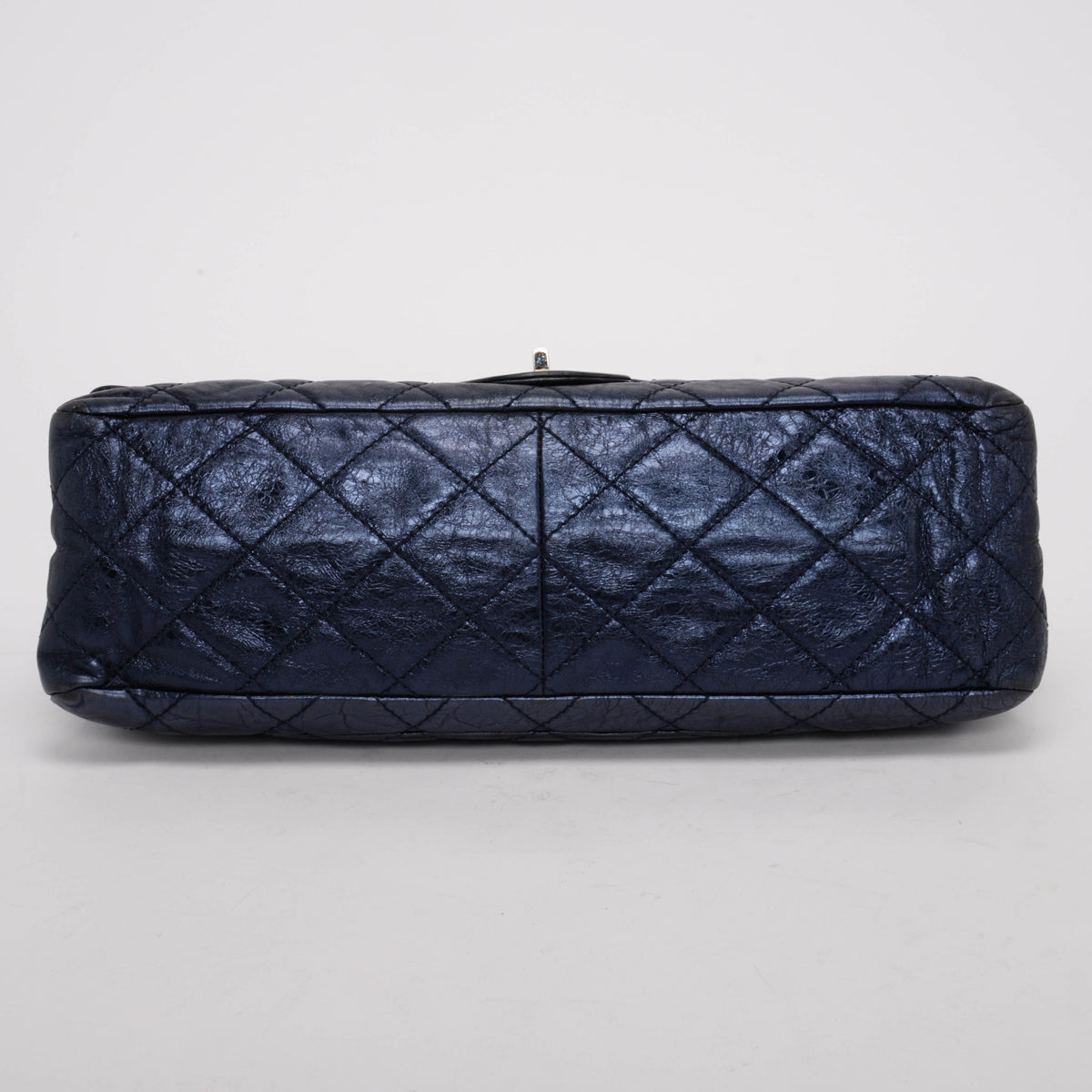 Chanel Blue Metallic Aged Calfskin 2.55 Reissue 227 Flap Bag