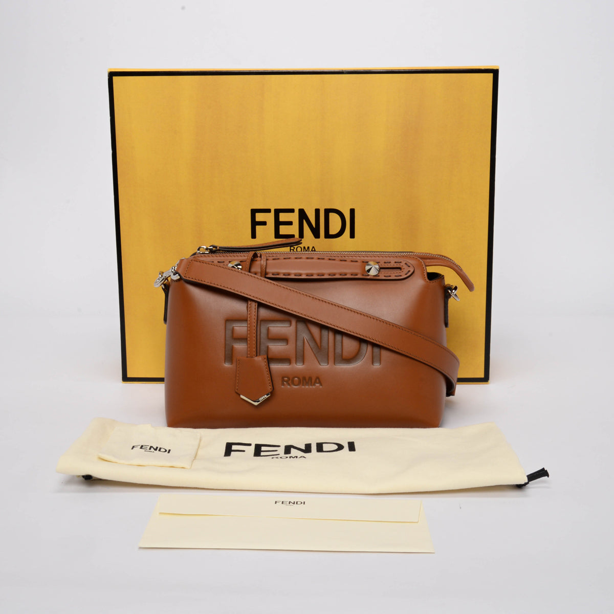 Fendi Tan Calfskin Medium By The Way Bag