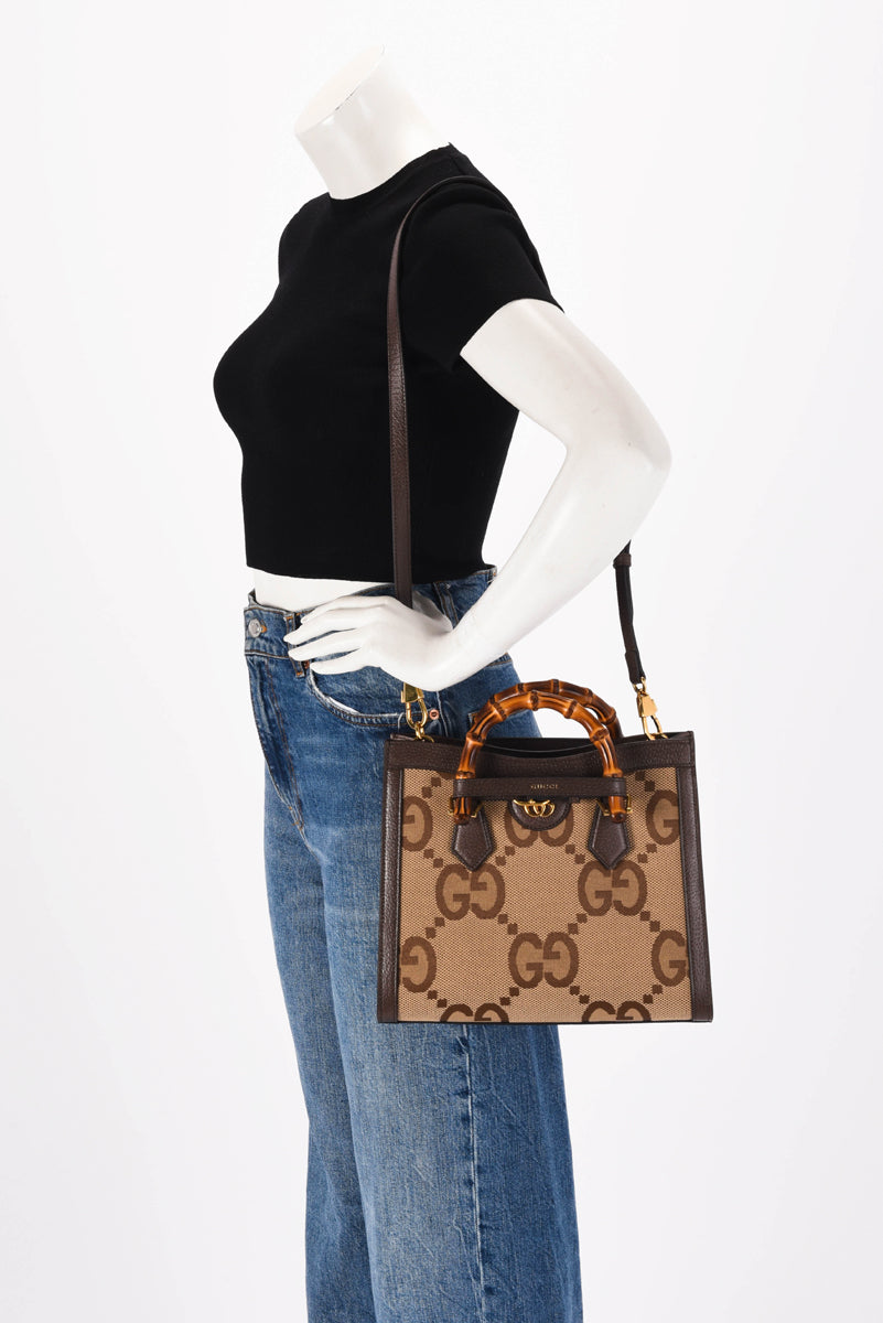 Gucci Brown Jumbo GG Medium Diana Bag