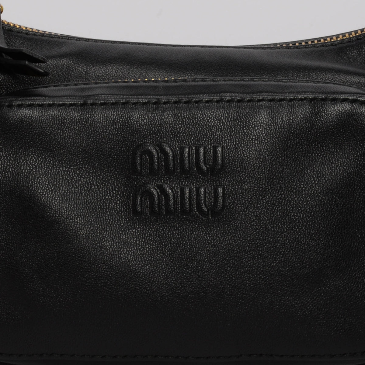 Miu Miu Black Nappa Leather Pocket Bag