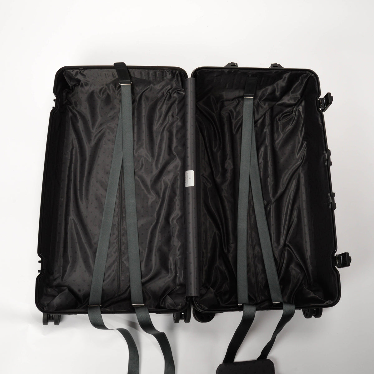Rimowa Black Aluminium Trunk Plus Rolling Luggage
