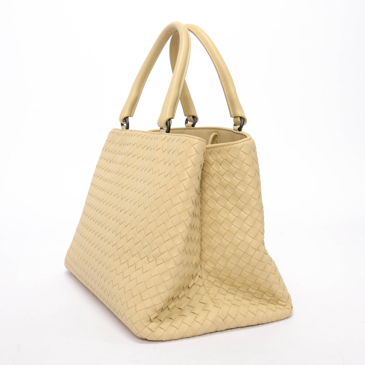 Bottega Veneta Sand Intrecciato Top Handle Document Tote