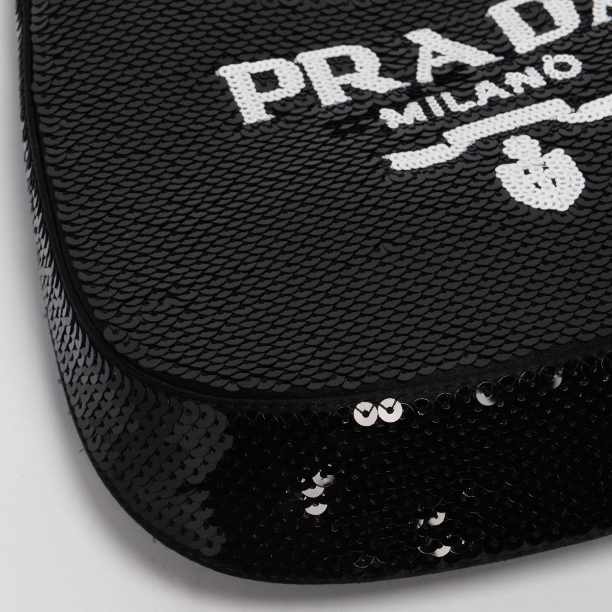 Prada Black Sequin Cleo Mini Bag