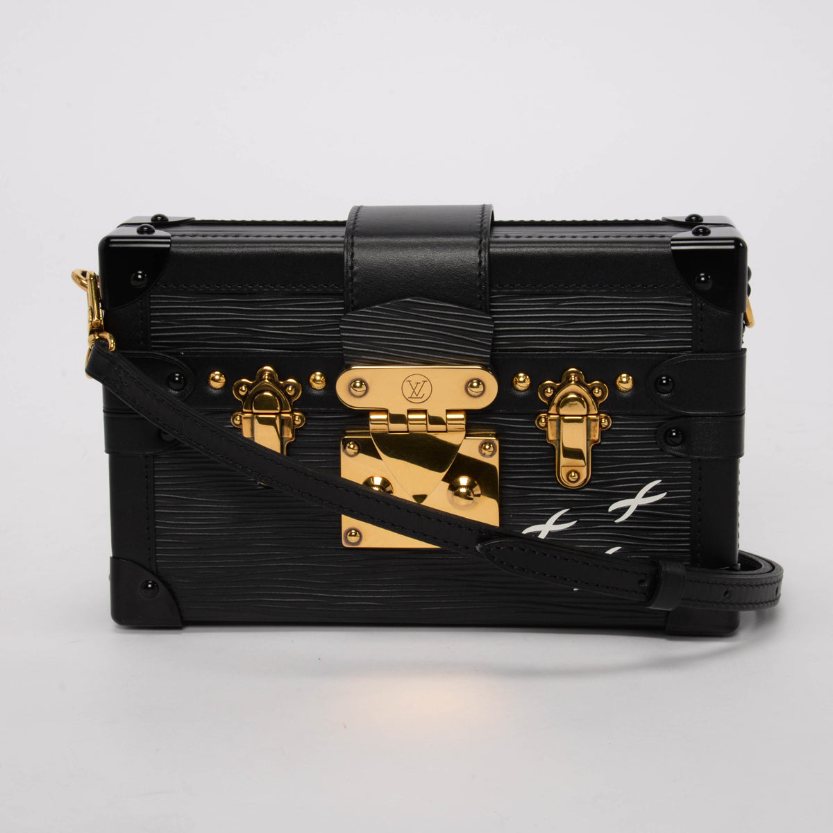 Louis Vuitton Black Epi Leather Petite Malle
