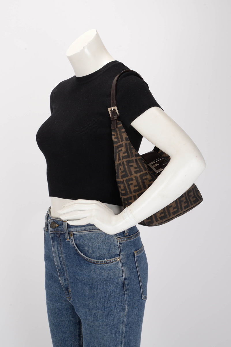 Fendi Tobacco Zucca Hobo Bag