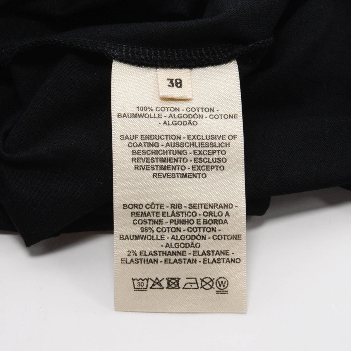 Hermes Black Cotton Mors a Jouets T-Shirt FR 38