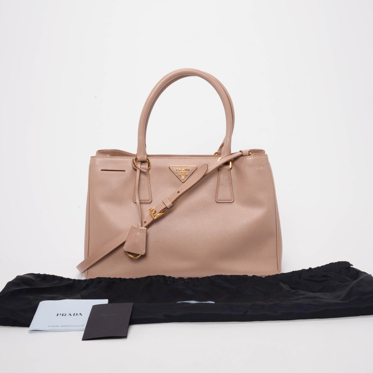 Prada Cammeo Saffiano Medium Galleria Tote