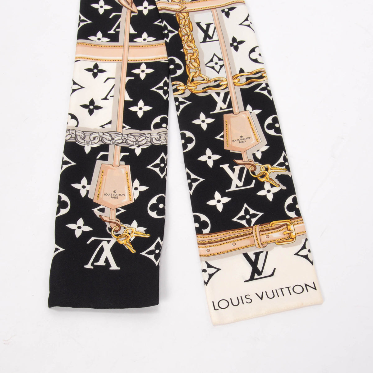 Louis Vuitton Black Silk Monogram Confidential Bandeau