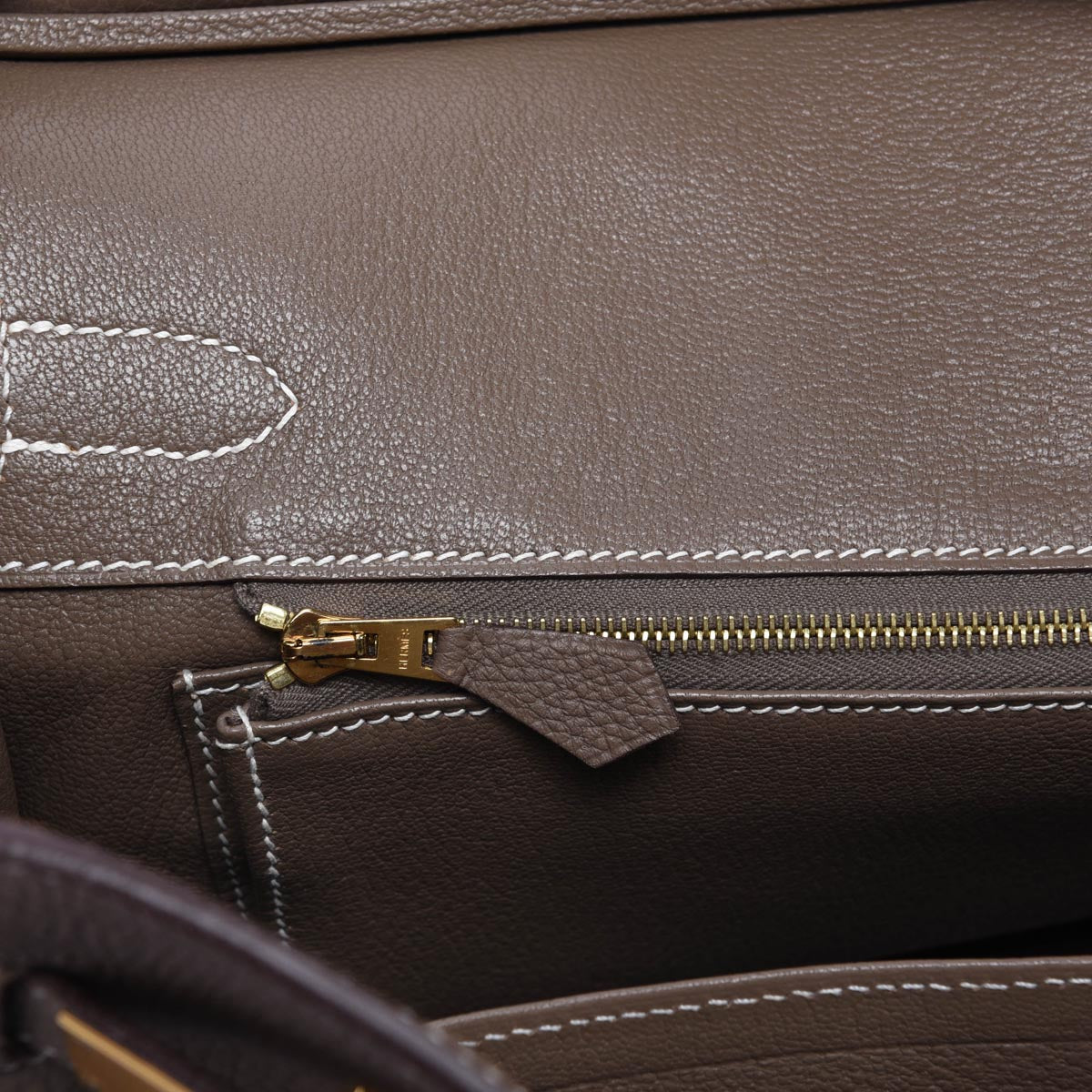 Hermes Etoupe Togo Birkin 30 GHW