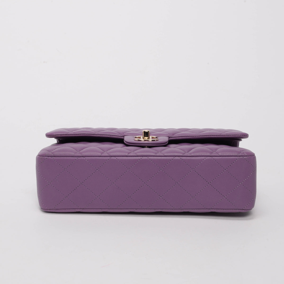 Chanel Purple Quilted Lambskin Medium Classic Flap Bag