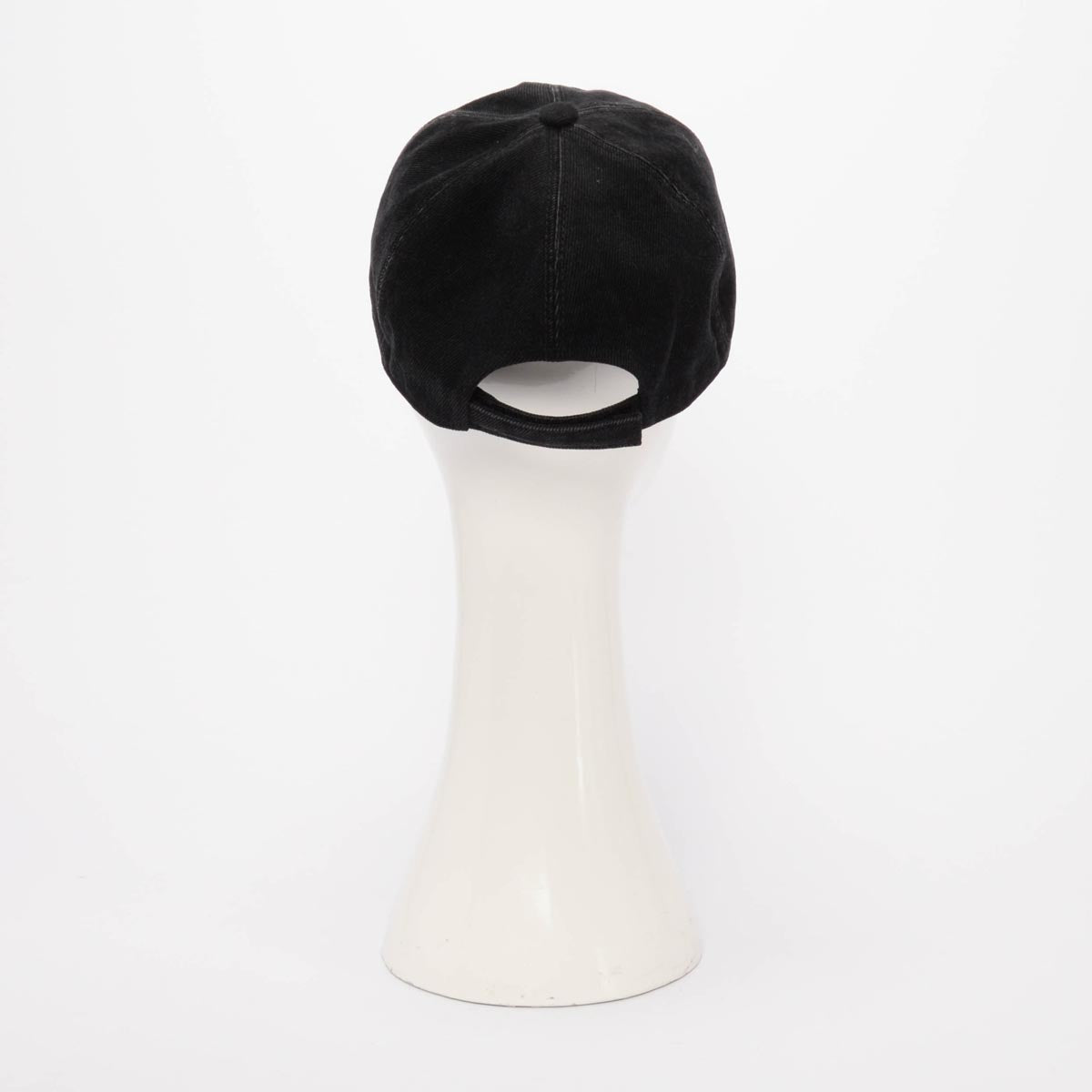 Chanel Black Denim Crystal CC Cap