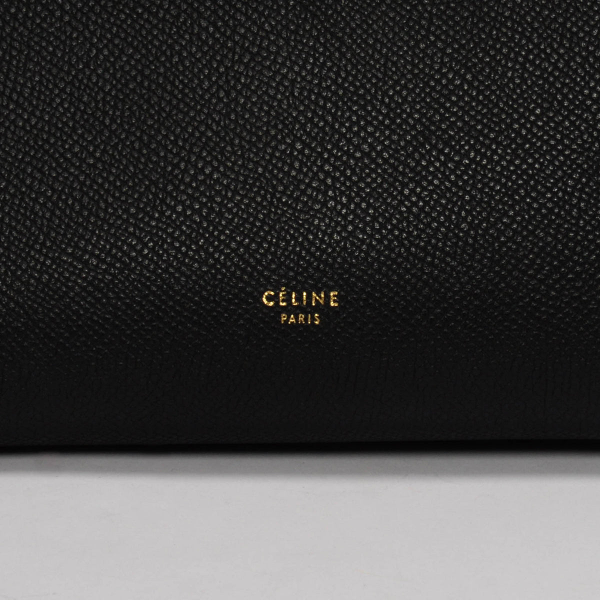 Celine Black Grained Calfskin Mini Belt Bag