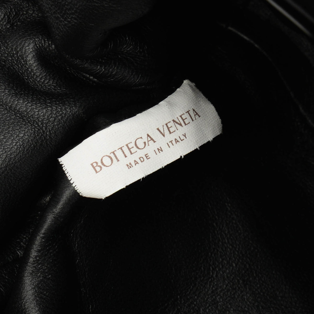 Bottega Veneta Black Brushed Calfskin Mini Pouch